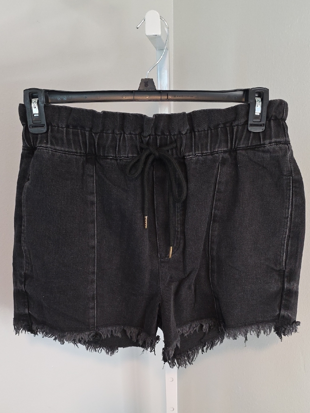 Pistola Copper Paper Bag High Waisted Black Shorts / Medium